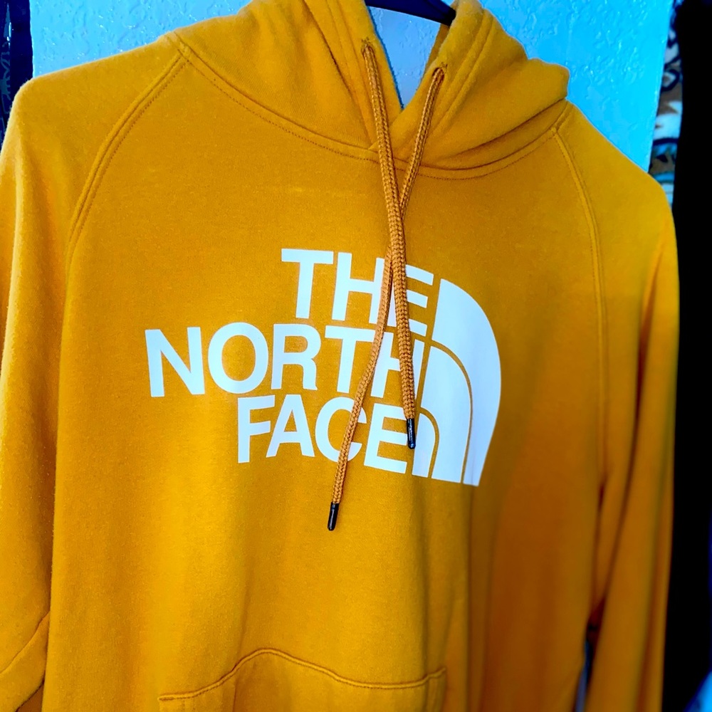 Mustard Yellow North Face Hoodie